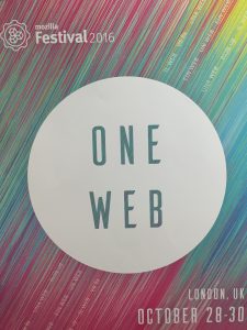 MozFest 2016 Poster "One Web"